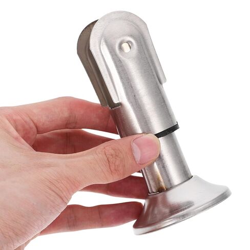 Cabilock 4pcs 304 Stainless Steel Toilet Partition Rack Support Feet, Public Restroom Partition Hardware Brackets, 6cm Bathroom Stall Foot Pads for Toilet Room in Saudi Arabia