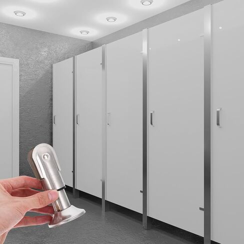 Cabilock 4pcs 304 Stainless Steel Toilet Partition Rack Support Feet, Public Restroom Partition Hardware Brackets, 6cm Bathroom Stall Foot Pads for Toilet Room in Saudi Arabia