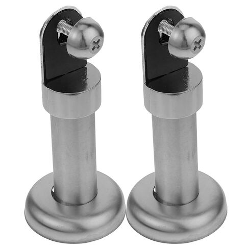 Luxshiny 2pcs Stainless Steel Toilet Cubicle Support Legs 6cm Partition Base Brackets for Public Restroom Stall Divider Floor Mount Hardware in Kuwait