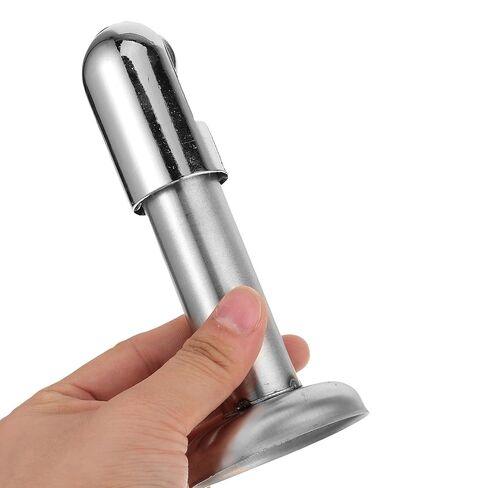 Luxshiny 2pcs Stainless Steel Toilet Cubicle Support Legs 6cm Partition Base Brackets for Public Restroom Stall Divider Floor Mount Hardware in Kuwait