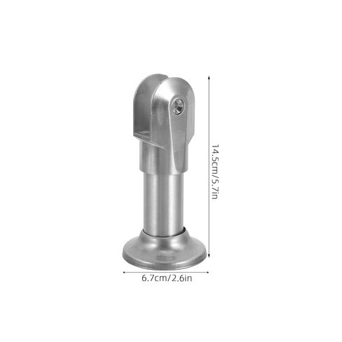 4pcs Stainless Steel Bathroom Partition Support Feet, Urinal Divider Legs for Public Restroom Stall Hardware, Thickened Screen Partition Installation Brackets for Commercial in Saudi Arabia