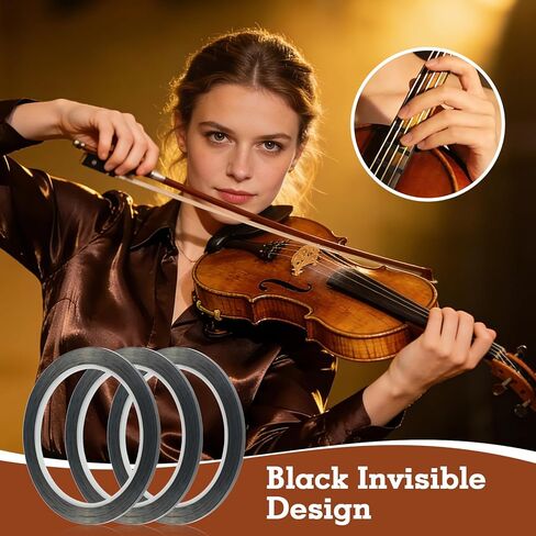 8 Rolls Violin Tape,3mm Violin Finger Tape, Violins Fingerboard Tapes, for Violins & Various Orchestral Instruments Fretboard Note Positions (Black) in Saudi Arabia