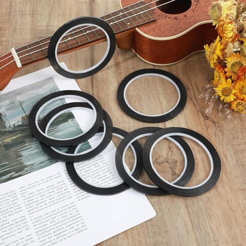 8 Rolls Violin Tape,3mm Violin Finger Tape, Violins Fingerboard Tapes, for Violins & Various Orchestral Instruments Fretboard Note Positions (Black) in Saudi Arabia