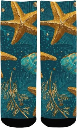 جوارب ذهبية للمشي لمسافات طويلة باللون البرتقالي والأخضر - جوارب شتوية حرارية سميكة دافئة للأولاد والبنات للمدرسة، والارتداء اليومي والأنشطة الخارجية in Kuwait