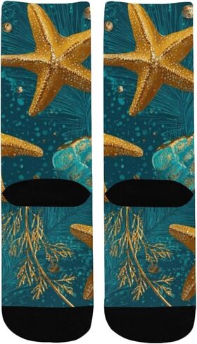 جوارب ذهبية للمشي لمسافات طويلة باللون البرتقالي والأخضر - جوارب شتوية حرارية سميكة دافئة للأولاد والبنات للمدرسة، والارتداء اليومي والأنشطة الخارجية in Kuwait