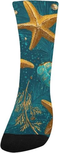 جوارب ذهبية للمشي لمسافات طويلة باللون البرتقالي والأخضر - جوارب شتوية حرارية سميكة دافئة للأولاد والبنات للمدرسة، والارتداء اليومي والأنشطة الخارجية in Kuwait