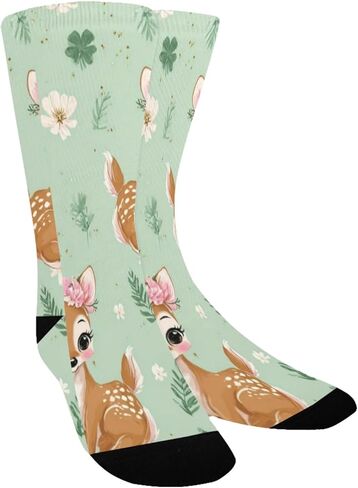 جوارب للتنزه سيرًا على الأقدام بطبعة زهور ظبي - جوارب شتوية حرارية سميكة دافئة للأولاد والبنات الصغار للمدرسة، والارتداء اليومي والأنشطة الخارجية in Kuwait