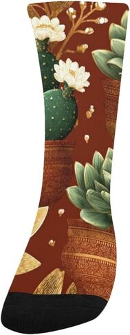 جوارب المشي لمسافات طويلة في حديقة صبار الصحراء الرجعية - جوارب شتوية حرارية سميكة دافئة للأولاد والبنات الصغار للمدرسة، والارتداء اليومي والأنشطة الخارجية in Kuwait