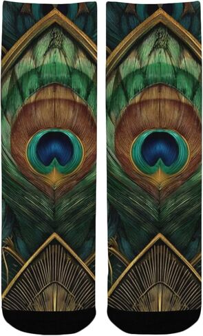 جوارب المشي لمسافات طويلة بلون أزرق مخضر على شكل زهرة اللوتس - جوارب شتوية حرارية سميكة دافئة للأولاد والبنات للمدرسة، والارتداء اليومي والأنشطة الخارجية in Kuwait