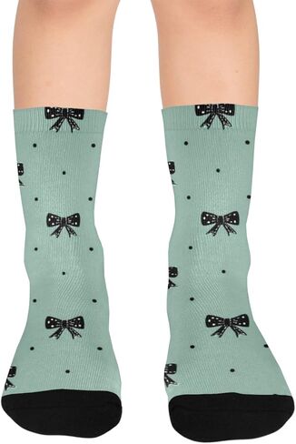 جوارب Green Base Bows للمشي لمسافات طويلة - جوارب شتوية حرارية سميكة دافئة للأطفال الصغار للأولاد والبنات للمدرسة، والارتداء اليومي والأنشطة الخارجية in Kuwait