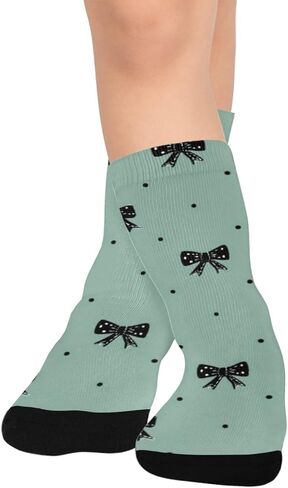 جوارب Green Base Bows للمشي لمسافات طويلة - جوارب شتوية حرارية سميكة دافئة للأطفال الصغار للأولاد والبنات للمدرسة، والارتداء اليومي والأنشطة الخارجية in Kuwait