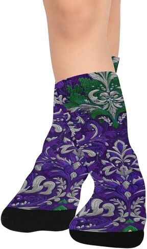 جوارب ليلية منسوجة بالزهور - جوارب شتوية حرارية سميكة دافئة للأولاد والبنات الصغار للمدرسة، والارتداء اليومي والأنشطة الخارجية in Kuwait