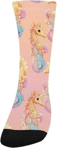 جوارب فرس البحر الوردية للمشي لمسافات طويلة - جوارب شتوية حرارية سميكة دافئة للأولاد والبنات للمدرسة، والارتداء اليومي والأنشطة الخارجية in Kuwait