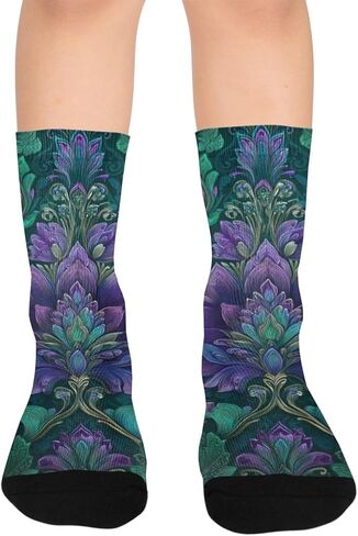 جوارب Regal Baroque Texture للمشي لمسافات طويلة - جوارب شتوية حرارية سميكة دافئة للأولاد والبنات الصغار للمدرسة، والارتداء اليومي والأنشطة الخارجية in Kuwait