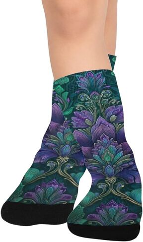 جوارب Regal Baroque Texture للمشي لمسافات طويلة - جوارب شتوية حرارية سميكة دافئة للأولاد والبنات الصغار للمدرسة، والارتداء اليومي والأنشطة الخارجية in Kuwait