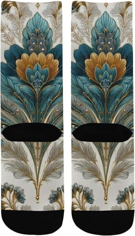 جوارب المشي لمسافات طويلة مصممة على شكل زهرة زرقاء - جوارب شتوية حرارية سميكة دافئة للأطفال الصغار للأولاد والبنات للمدرسة، والارتداء اليومي والأنشطة الخارجية in Kuwait