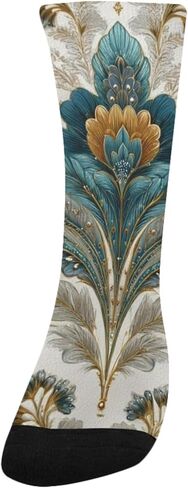 جوارب المشي لمسافات طويلة مصممة على شكل زهرة زرقاء - جوارب شتوية حرارية سميكة دافئة للأطفال الصغار للأولاد والبنات للمدرسة، والارتداء اليومي والأنشطة الخارجية in Kuwait