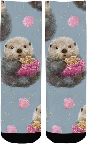 جوارب المشي لمسافات طويلة المرحة من Brown Otter - جوارب شتوية حرارية سميكة دافئة للأولاد والبنات للمدرسة، والارتداء اليومي والأنشطة الخارجية in Kuwait