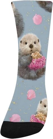 جوارب المشي لمسافات طويلة المرحة من Brown Otter - جوارب شتوية حرارية سميكة دافئة للأولاد والبنات للمدرسة، والارتداء اليومي والأنشطة الخارجية in Kuwait