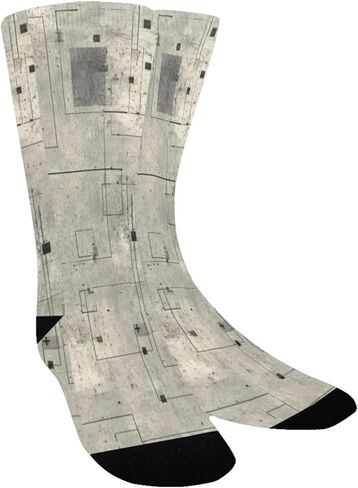 جوارب المشي لمسافات طويلة بشبكة خرسانية بسيطة - جوارب شتوية حرارية سميكة دافئة للأولاد والبنات للمدرسة، والارتداء اليومي والأنشطة الخارجية in Kuwait