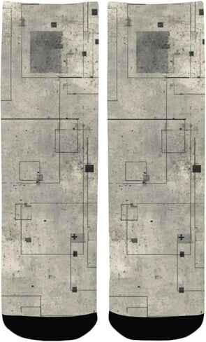 جوارب المشي لمسافات طويلة بشبكة خرسانية بسيطة - جوارب شتوية حرارية سميكة دافئة للأولاد والبنات للمدرسة، والارتداء اليومي والأنشطة الخارجية in Kuwait