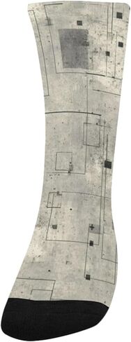 جوارب المشي لمسافات طويلة بشبكة خرسانية بسيطة - جوارب شتوية حرارية سميكة دافئة للأولاد والبنات للمدرسة، والارتداء اليومي والأنشطة الخارجية in Kuwait