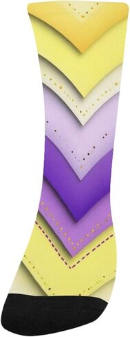 جوارب المشي لمسافات طويلة بنمط هندسي حديث - جوارب شتوية حرارية سميكة دافئة للأطفال الصغار للأولاد والبنات للمدرسة، والارتداء اليومي والأنشطة الخارجية in Kuwait