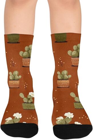 جوارب المشي لمسافات طويلة بنمط نبات بوهو - جوارب شتوية حرارية سميكة دافئة للأطفال الصغار للأولاد والبنات للمدرسة، والارتداء اليومي والأنشطة الخارجية in Kuwait