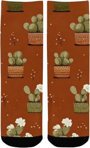 جوارب المشي لمسافات طويلة بنمط نبات بوهو - جوارب شتوية حرارية سميكة دافئة للأطفال الصغار للأولاد والبنات للمدرسة، والارتداء اليومي والأنشطة الخارجية in Kuwait