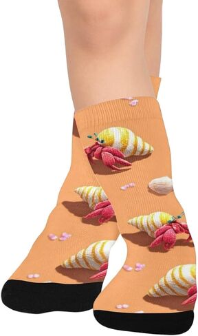 جوارب التنزه سيرًا على الأقدام من Coastal Hermit Crabs Art - جوارب شتوية حرارية سميكة دافئة للأولاد والبنات للمدرسة، والارتداء اليومي والأنشطة الخارجية in Kuwait