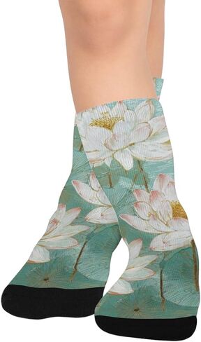 جوارب سيرين لوتس بوند آرت للمشي لمسافات طويلة - جوارب شتوية حرارية سميكة دافئة للأولاد والبنات للمدرسة، والارتداء اليومي والأنشطة الخارجية in Kuwait