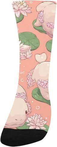 جوارب Lily Pad Hippos الوردية للمشي لمسافات طويلة - جوارب شتوية حرارية سميكة دافئة للأولاد والبنات للمدرسة، والارتداء اليومي والأنشطة الخارجية in Kuwait