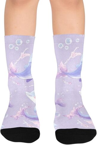 جوارب Royal Dolphins Art للمشي لمسافات طويلة - جوارب شتوية حرارية سميكة دافئة للأطفال الصغار للأولاد والبنات للمدرسة، والارتداء اليومي والأنشطة الخارجية in Kuwait