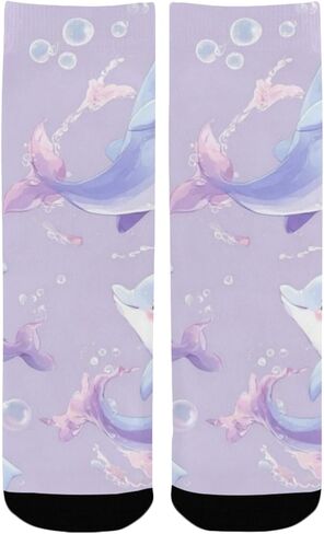 جوارب Royal Dolphins Art للمشي لمسافات طويلة - جوارب شتوية حرارية سميكة دافئة للأطفال الصغار للأولاد والبنات للمدرسة، والارتداء اليومي والأنشطة الخارجية in Kuwait