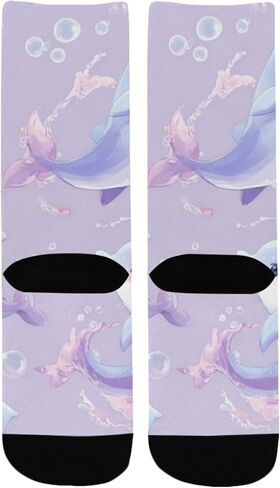 جوارب Royal Dolphins Art للمشي لمسافات طويلة - جوارب شتوية حرارية سميكة دافئة للأطفال الصغار للأولاد والبنات للمدرسة، والارتداء اليومي والأنشطة الخارجية in Kuwait