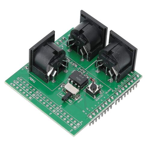 لوحة محول SUNGOOYUE MIDI، PCB أخضر، 57.4 × 53.1 مم، مع منافذ INOUTTHRU، مفتاح RUNPGM للبرمجة، متوافق مع in Saudi Arabia