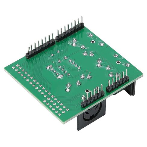 لوحة محول SUNGOOYUE MIDI، PCB أخضر، 57.4 × 53.1 مم، مع منافذ INOUTTHRU، مفتاح RUNPGM للبرمجة، متوافق مع in Saudi Arabia