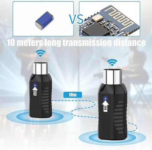Wireless Midi Guitar System Transceiver Receiver 10M Transmission Low Latency Auto Pairing for Digital Piano Keyboard in Saudi Arabia