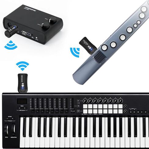 Wireless Midi Guitar System Transceiver Receiver 10M Transmission Low Latency Auto Pairing for Digital Piano Keyboard in Saudi Arabia
