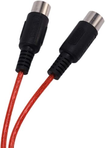 5-Pin Midi to USB in-Out Adapter Converter for iOS Laptop to Music Piano Keyboard red 210595 in Saudi Arabia