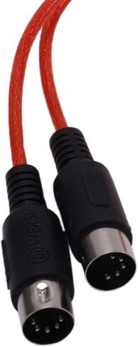 5-Pin Midi to USB in-Out Adapter Converter for iOS Laptop to Music Piano Keyboard red 210595 in Saudi Arabia