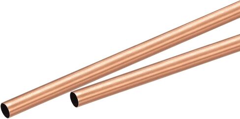 Copper Round Tube 4mm OD 0.25mm Wall Thickness 200mm Length Pipe Tubing 2 Pcs in Saudi Arabia