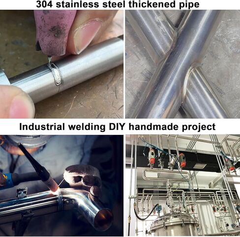 2 Pcs 3/8" OD 304 Stainless Steel Tube, 12" Long, Thickened 304 Stainless Steel Seamless Tubing Round Metal Pipe, Industrial Metal Straight Tube(Industrial cold-rolled steel pipe) in Kuwait