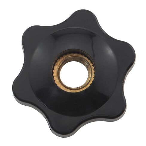 10PCS M8 Black Star Handle Nuts Plastic Star Shaped Handle Threaded Inserts Compatible with DIY Fixtures for Lawnmower Knobs Mechanical Locking Clamping Kits in Saudi Arabia