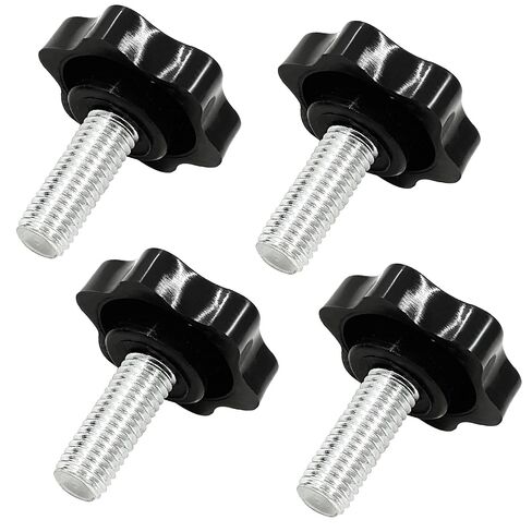 4 قطع مقابض نجمة خيط M8 × 25 مم، براغي بديلة لحامل شجرة عيد الميلاد، قاعدة المظلة، المظلة، مقبض لولبي لشد اليد بمظلة الفناء in Kuwait