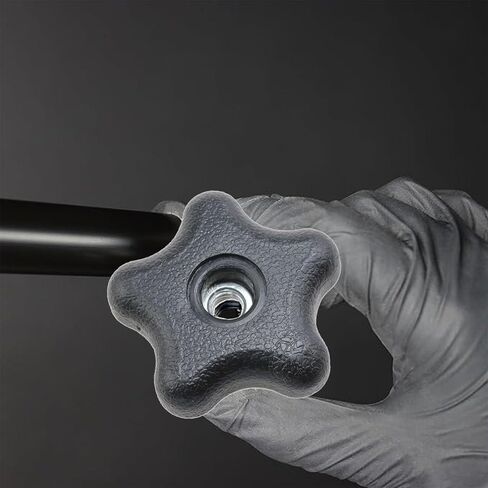 6 قطع من مقابض T-Track بخمس نجوم من خلال المقابض 5/16 بوصة - 18 مقابض من خلال الفتحات ومقبض ملولب للنجوم لتركيبات ثابتة الطول لسرير قاطرة آلة الحفر (5/16 بوصة) in Saudi Arabia