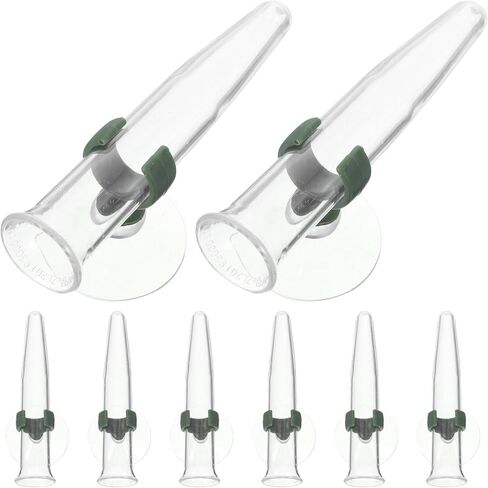 HOMSFOU Flower Water Tubes with Suction Cup 8-Pack Clear Plastic Nutrition Tubes for Flower Stem Hydration and Fresh Arrangement 4.21X1.77X1.57 Inches in Saudi Arabia