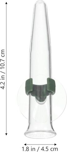 HOMSFOU Flower Water Tubes with Suction Cup 8-Pack Clear Plastic Nutrition Tubes for Flower Stem Hydration and Fresh Arrangement 4.21X1.77X1.57 Inches in Saudi Arabia
