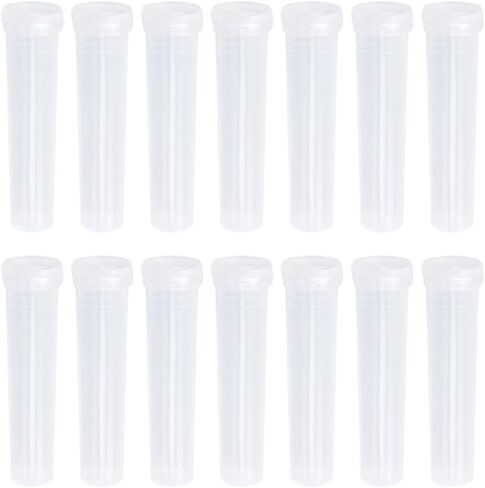 أنابيب تغذية الزهور الشفافة من Amosfun مع أغطية مقاومة للتسرب مقاس 1.42 × 4.25 بوصة، أنابيب نباتية بلاستيكية لترتيبات الزهور الطازجة والحفاظ على جذع انتشار المياه in Saudi Arabia