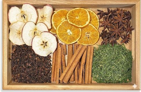 Warm Home Simmer Pot Potpourri – Cinnamon, Clove, Apple, and Orange, Rosemary, Star Anise Aromatics – Perfect for Fall & Christmas Simmer Pot Mix, Gift for Mothers Day in Kuwait